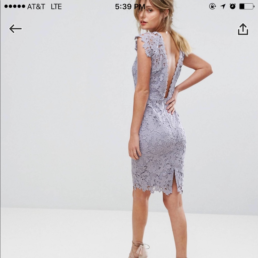 ASOS paper doll Lace Midi Dress